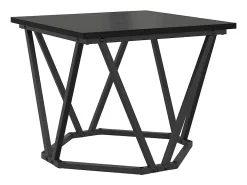Mesa de Café 3 piezas Roble negro 50 x 50 x 40 cm