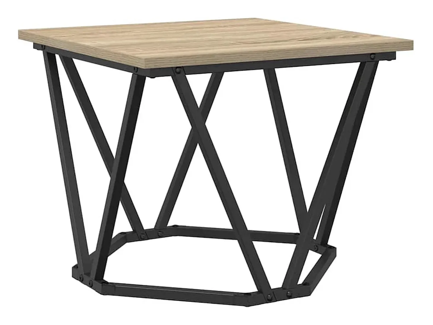 Mesa de Café 3 piezas Roble Sonoma 50 x 50 x 40 cm