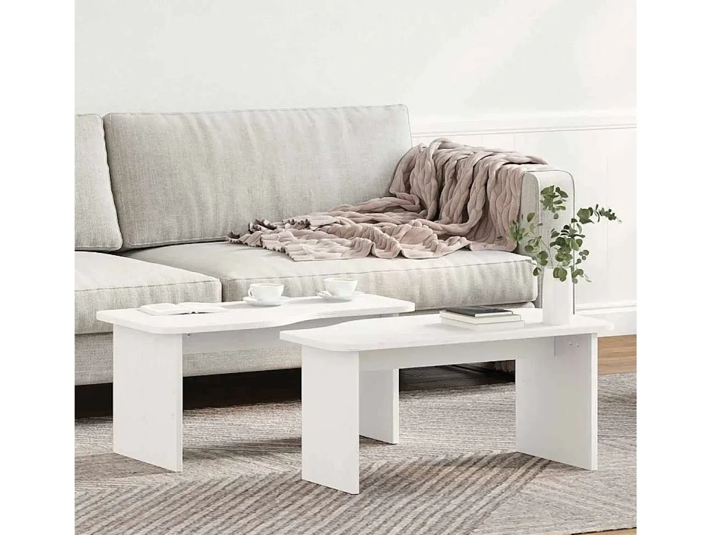 Mesa de Café 100 x 69 x 35.5 cm Madera maciza de pino
