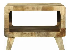Mesa de Café 50 x 50 x 35 cm Madera maciza de mango rugosa