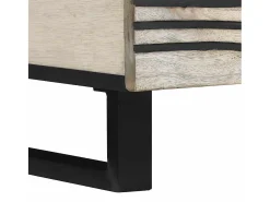 Mesa de Café Beige y Negro 100 x 54 x 40 cm