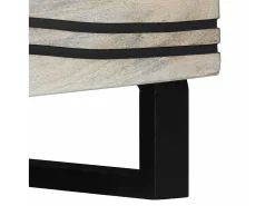 Mesa de Café Beige y Negro 80 x 50 x 40 cm