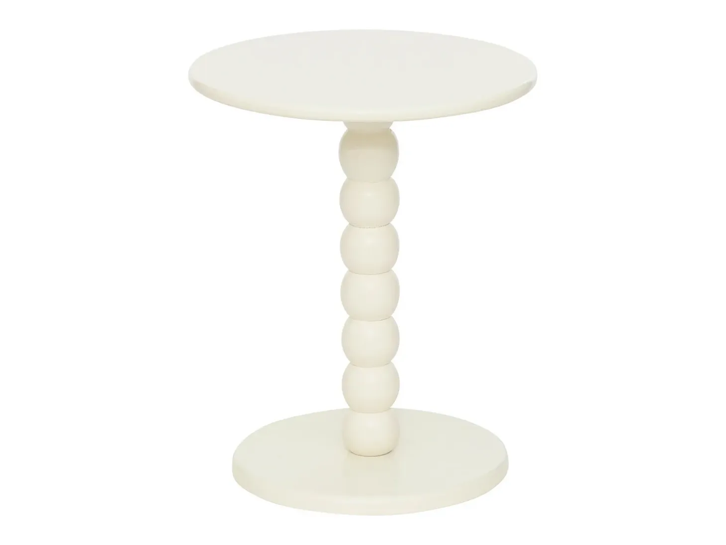 Mesa de café cilíndrica de madera