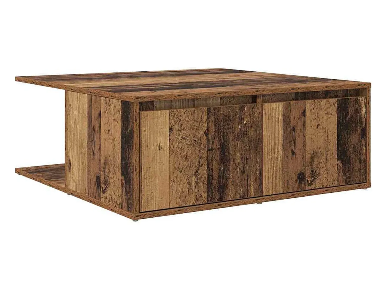 Mesa de Café con cajón Madera antigua 80 x 80 x 31 cm