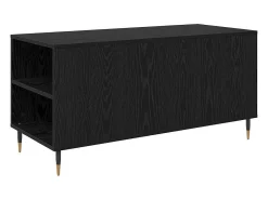 Mesa de Café con cajón Roble negro 102 x 44.5 x 50 cm