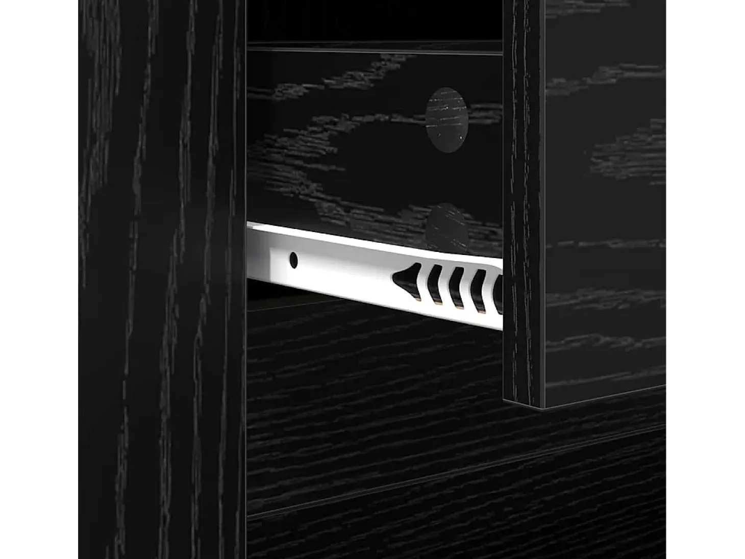 Mesa de Café con cajón Roble negro 102 x 44.5 x 50 cm