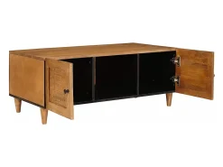 Mesa de Café con estante Marrón claro 100 x 54 x 40 cm