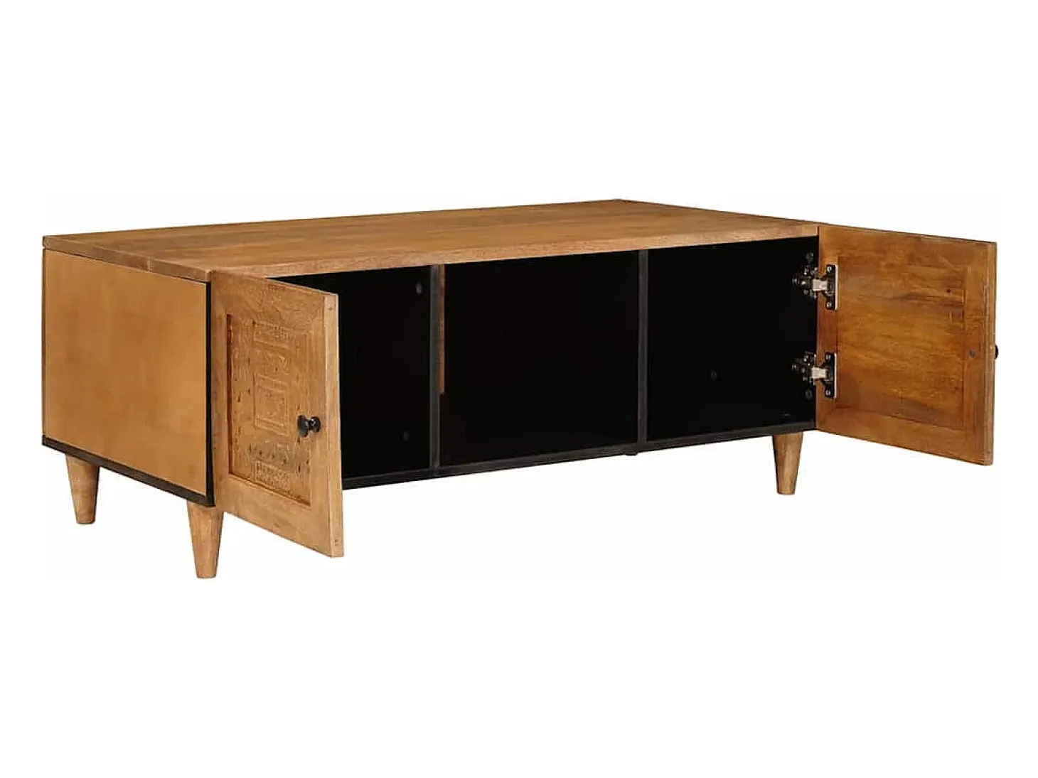 Mesa de Café con estante Marrón claro 100 x 54 x 40 cm