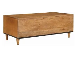 Mesa de Café con estante Marrón claro 100 x 54 x 40 cm