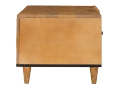 Mesa de Café con estante Marrón claro 80 x 50 x 40 cm
