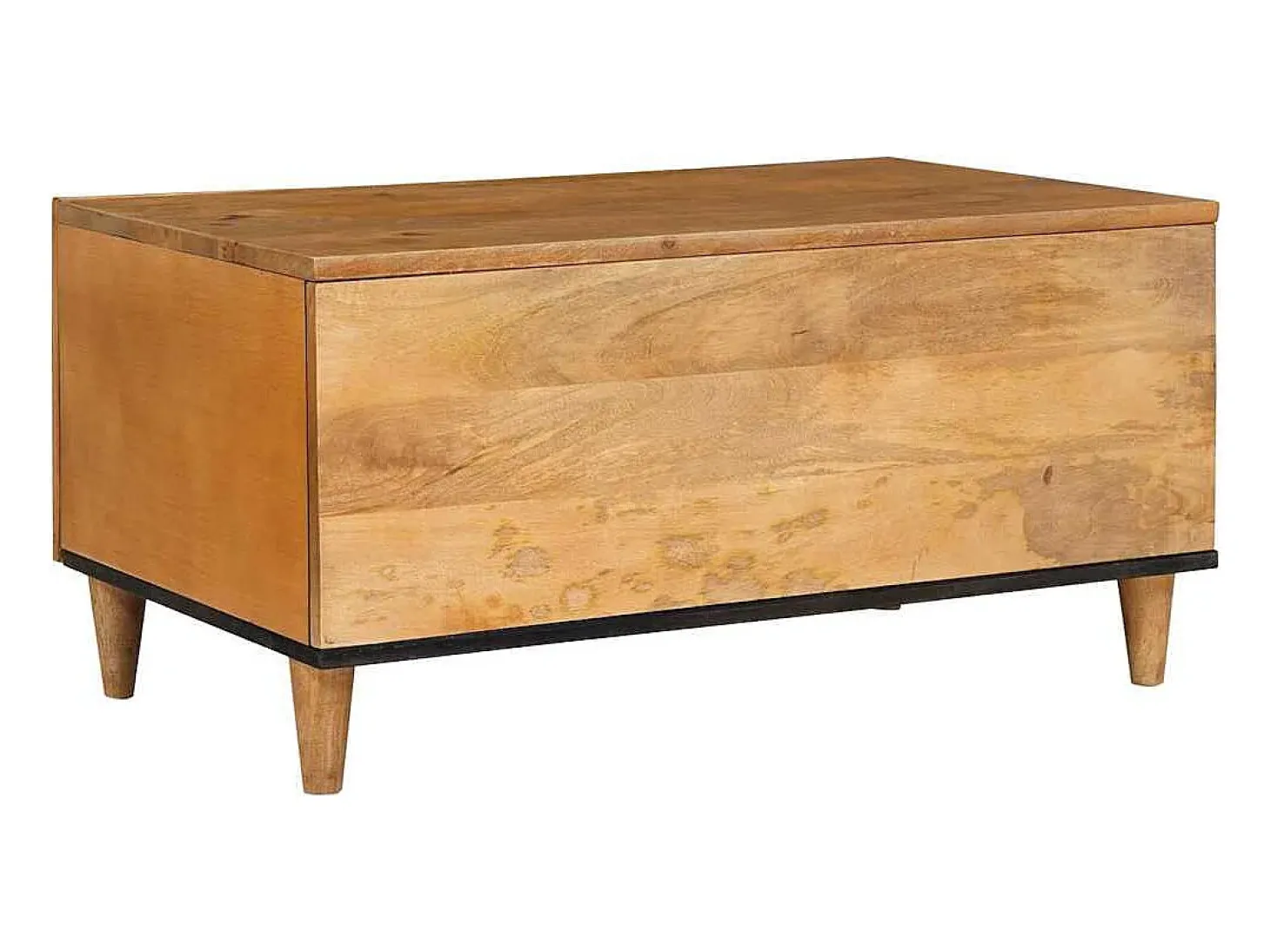 Mesa de Café con estante Marrón claro 80 x 50 x 40 cm