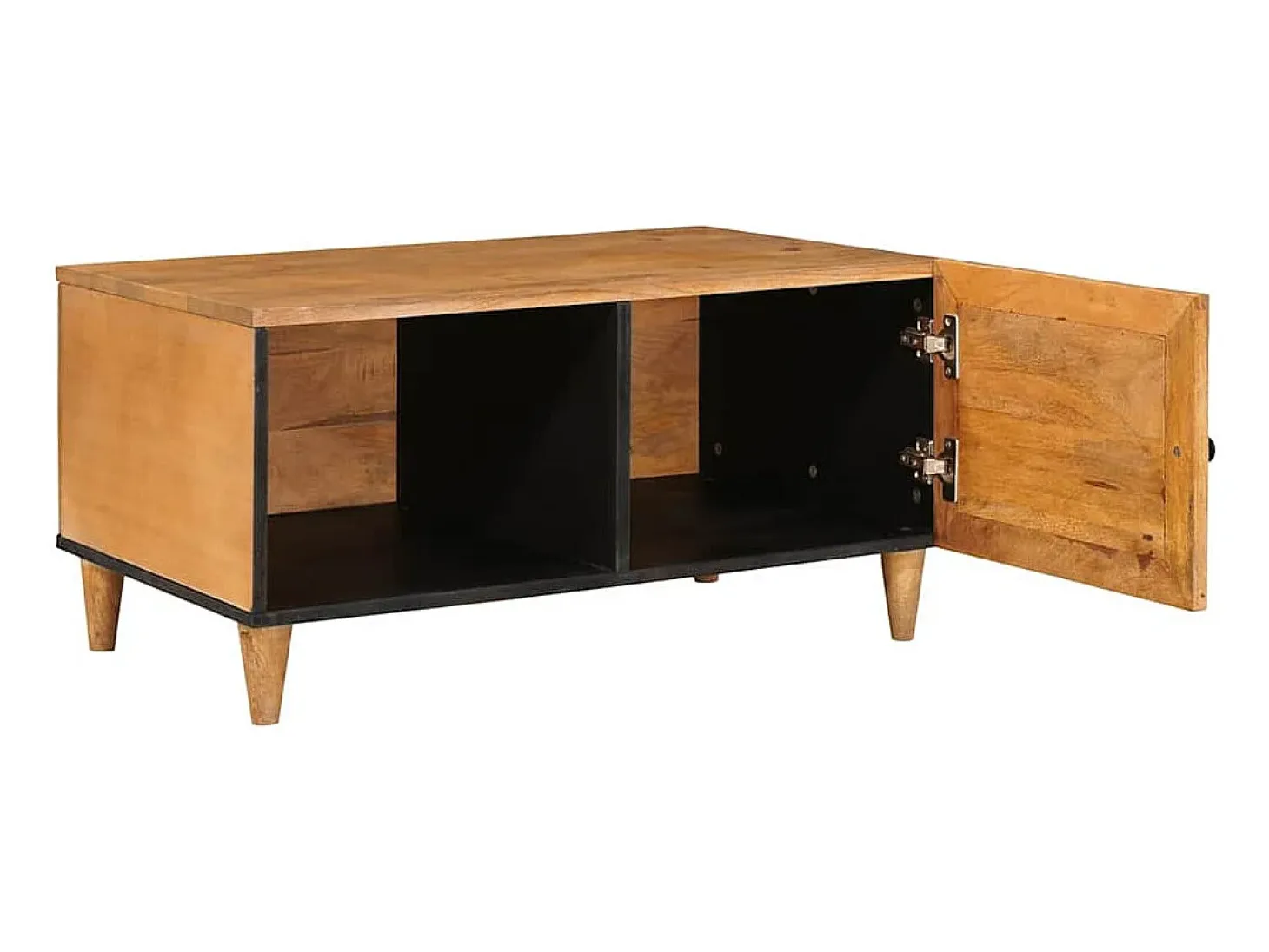 Mesa de Café con estante Marrón claro 80 x 50 x 40 cm