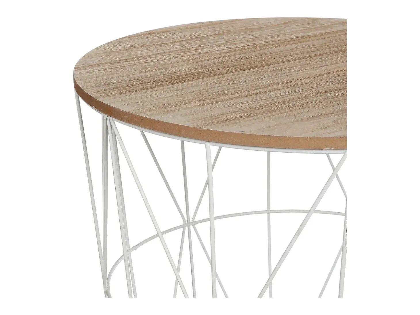 Mesa de café de metal calada