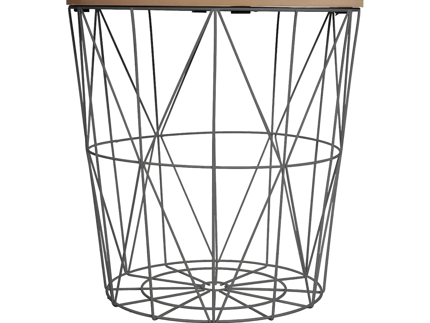 Mesa de café de metal calada