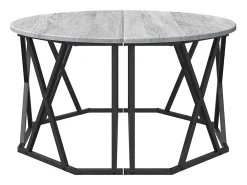 Mesa de Café Gris sonoma 80 x 80 x 42 cm