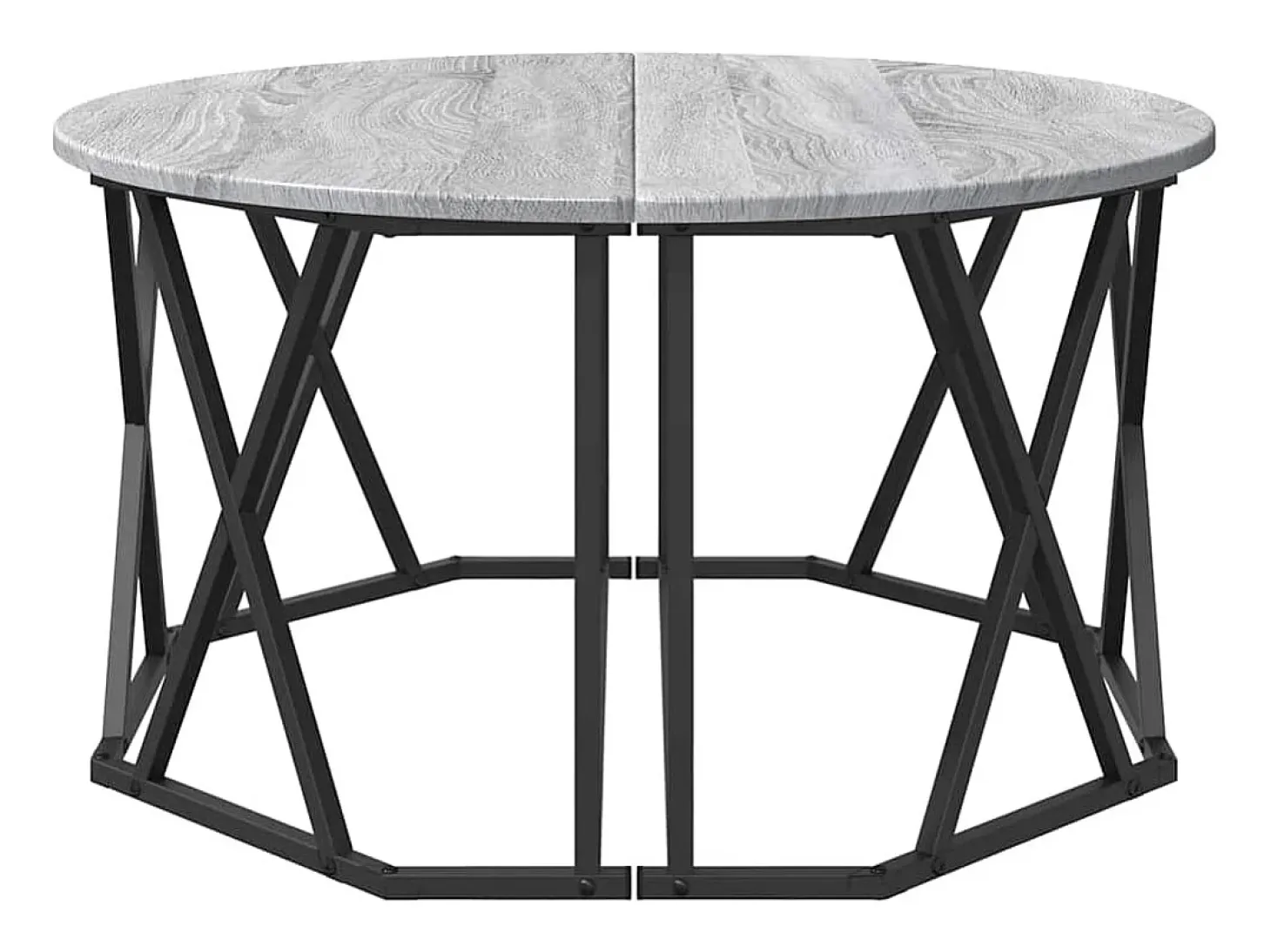 Mesa de Café Gris sonoma 80 x 80 x 42 cm