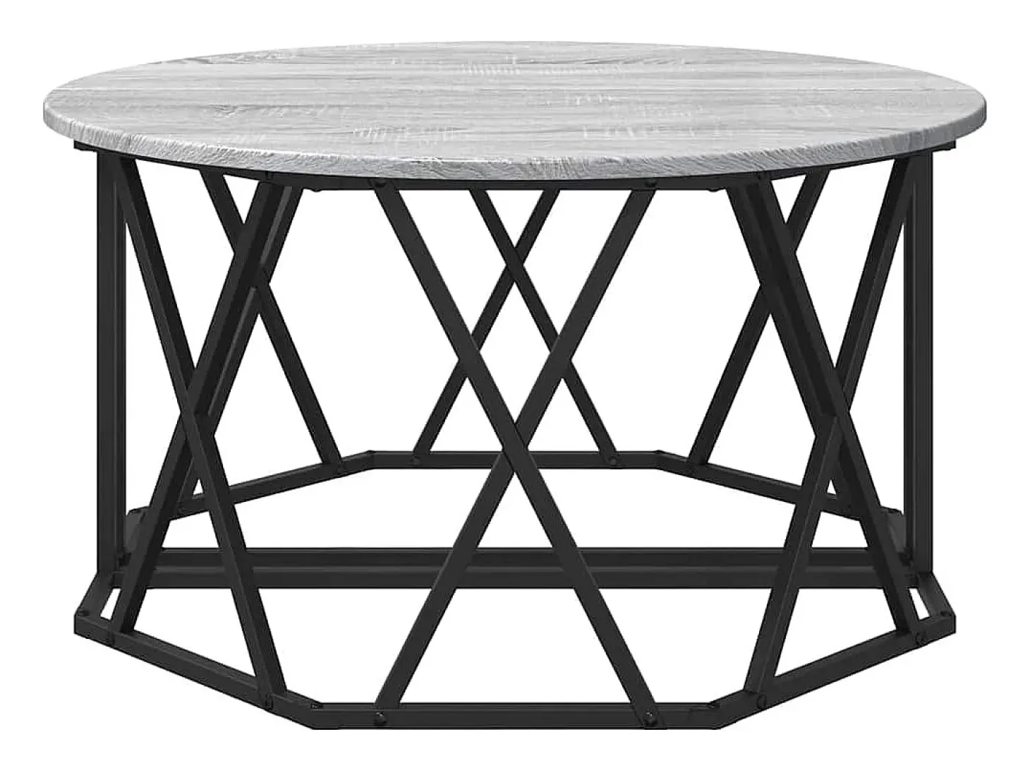 Mesa de Café Gris sonoma 80 x 80 x 42 cm