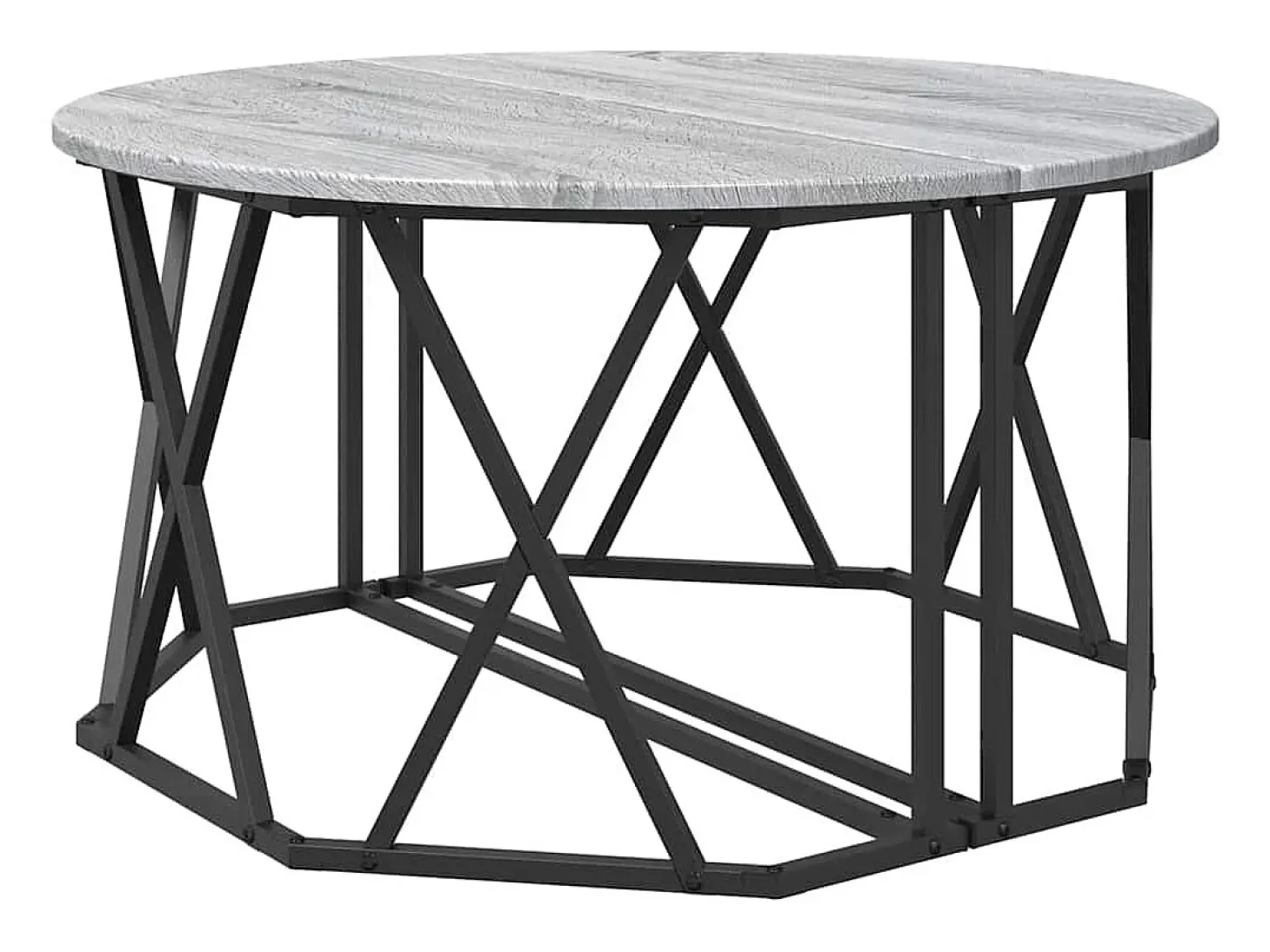 Mesa de Café Gris sonoma 80 x 80 x 42 cm