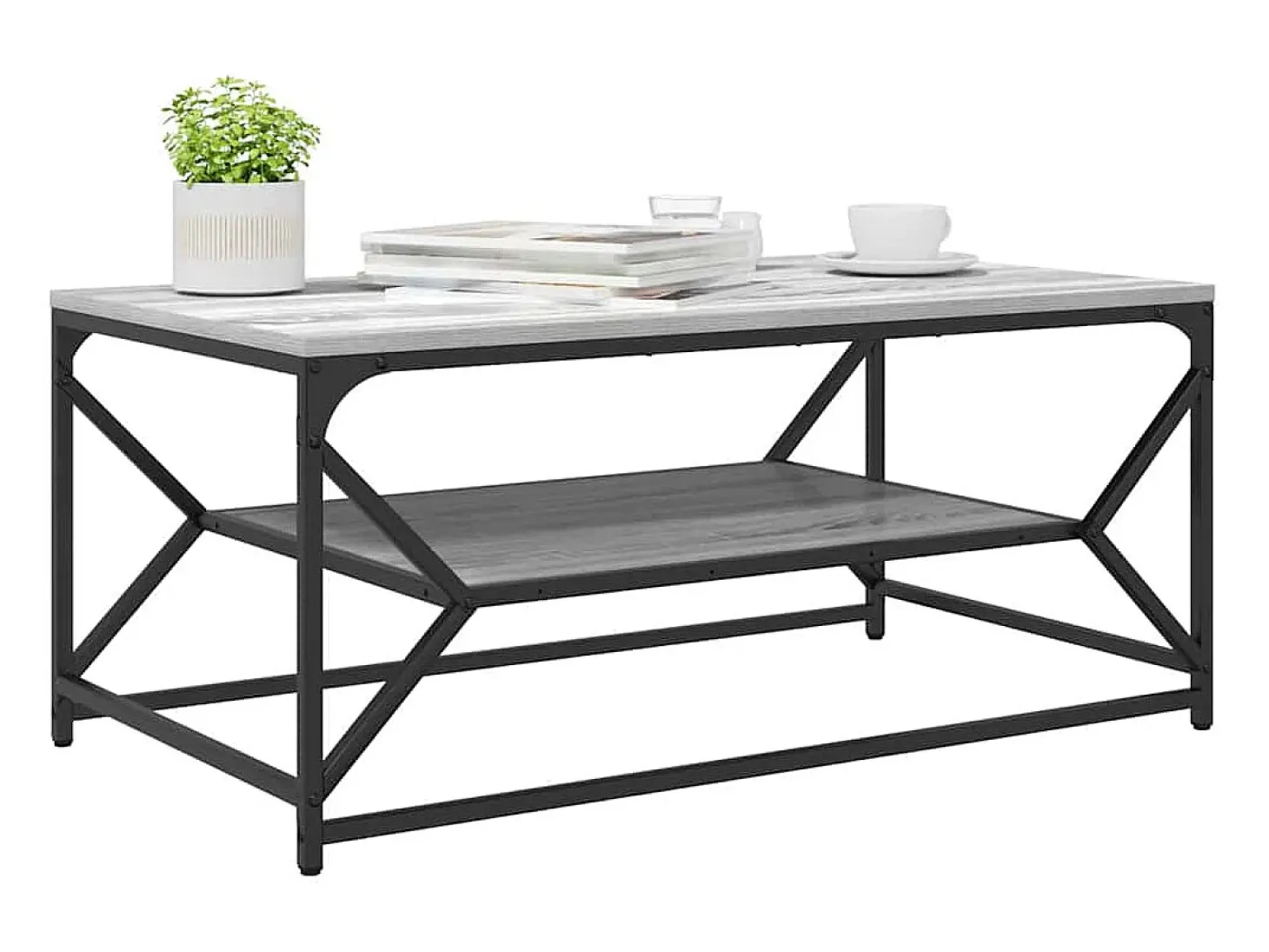 Mesa de Café Gris sonoma 90 x 50 x 40 cm