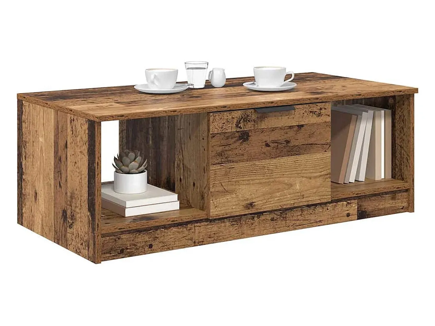 Mesa de Café Madera vieja 100 x 50 x 36 cm Madera contrachapada