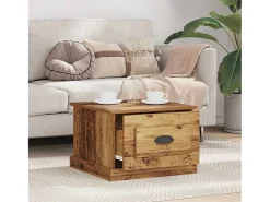Mesa de Café Madera vieja 50 x 50 x 35 cm Madera contrachapada