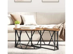 Mesa de Café Madera vieja 80 x 80 x 42 cm