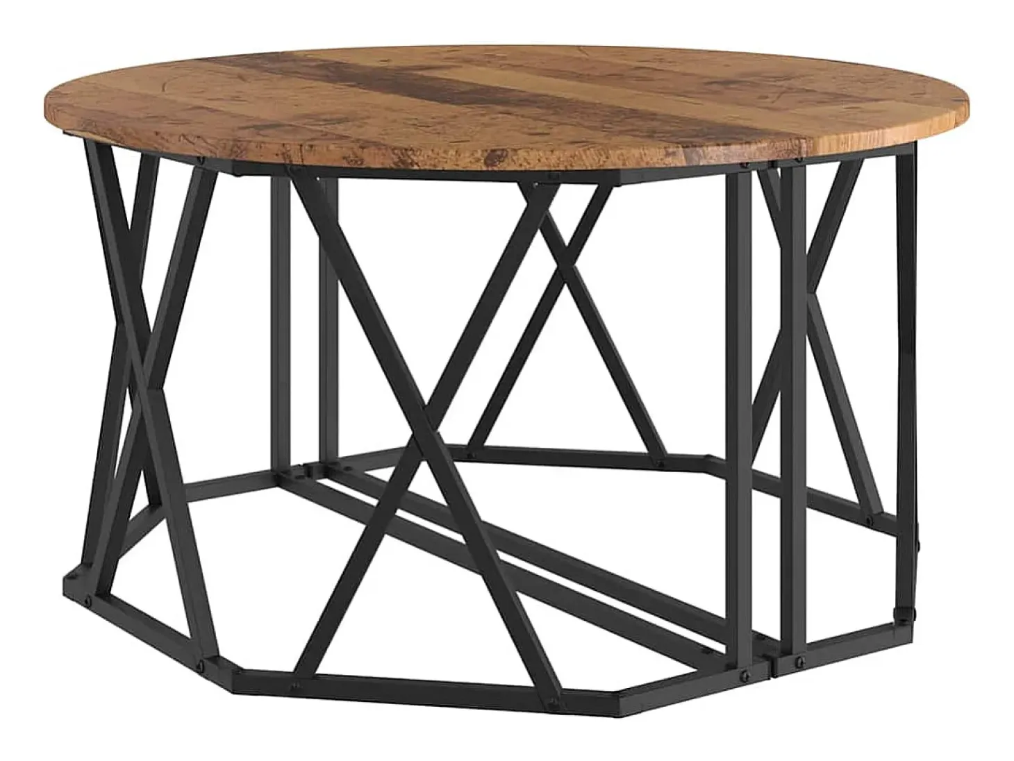 Mesa de Café Madera vieja 80 x 80 x 42 cm