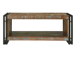 Mesa de Café Marrón 90 x 50 x 38 cm madera maciza reciclada