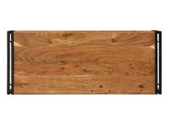 Mesa de Café Marrón 120 x 50 x 38 cm Madera de Acacia Sólida