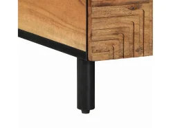 Mesa de Café Marrón 80 x 54 x 40 cm madera maciza de acacia