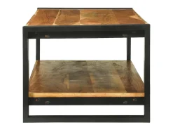 Mesa de Café Marrón 120 x 50 x 38 cm Madera de Acacia Sólida
