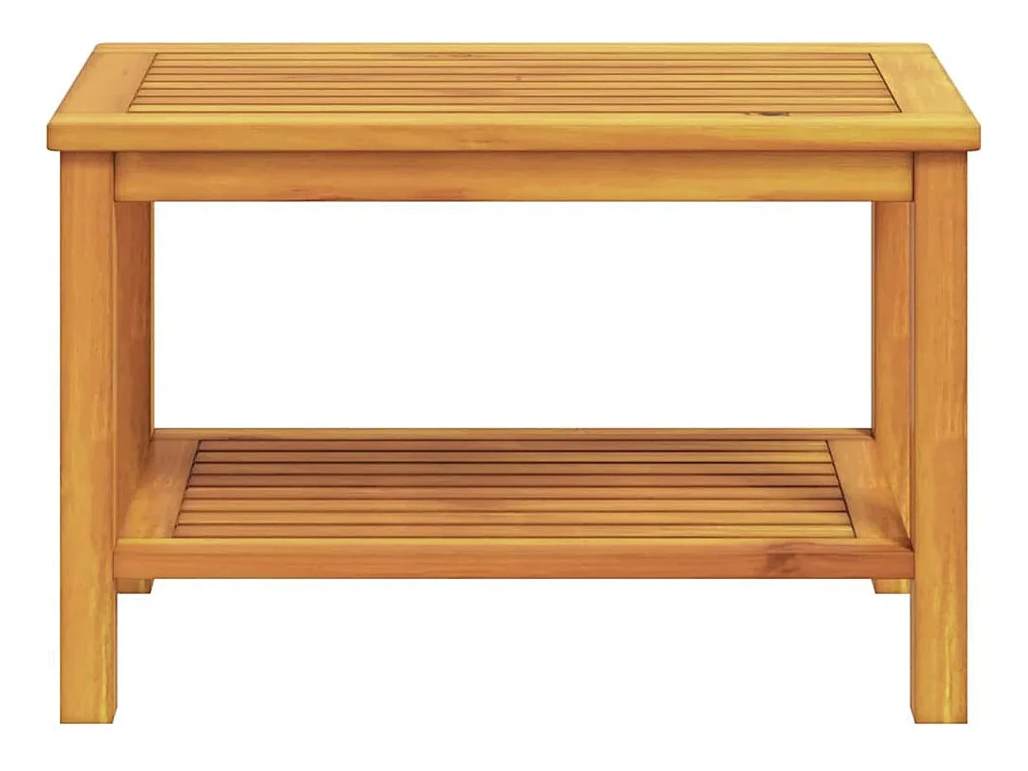 Mesa de Café Marrón 70 x 40 x 45 cm madera maciza de acacia