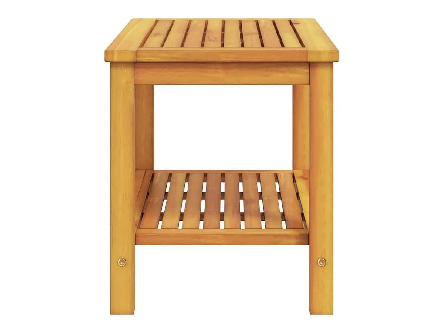 Mesa de Café Marrón 70 x 40 x 45 cm madera maciza de acacia