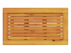 Mesa de Café Marrón 70 x 40 x 45 cm madera maciza de acacia