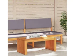 Mesa de Café Marrón 90 x 45 x 35 cm madera maciza de acacia