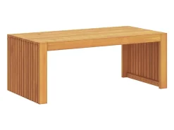 Mesa de Café Marrón 90 x 45 x 35 cm madera maciza de acacia