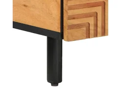 Mesa de Café Marrón 100 x 54 x 40 cm madera maciza de acacia