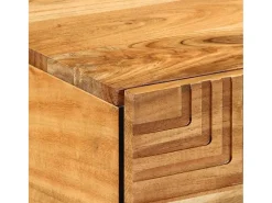 Mesa de Café Marrón 100 x 54 x 40 cm madera maciza de acacia
