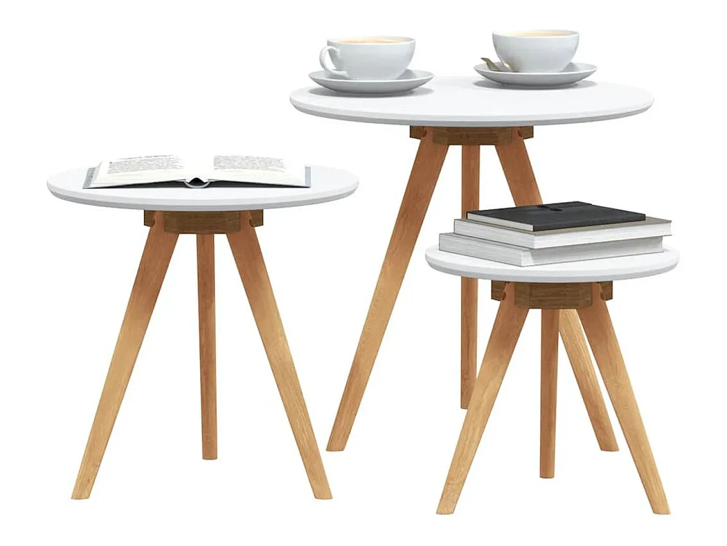 Mesa de Café Marrón 50 x 50 x 46 cm Madera maciza de Nogal