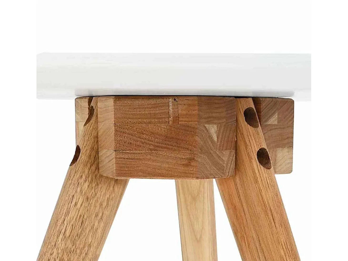 Mesa de Café Marrón 50 x 50 x 46 cm Madera maciza de Nogal