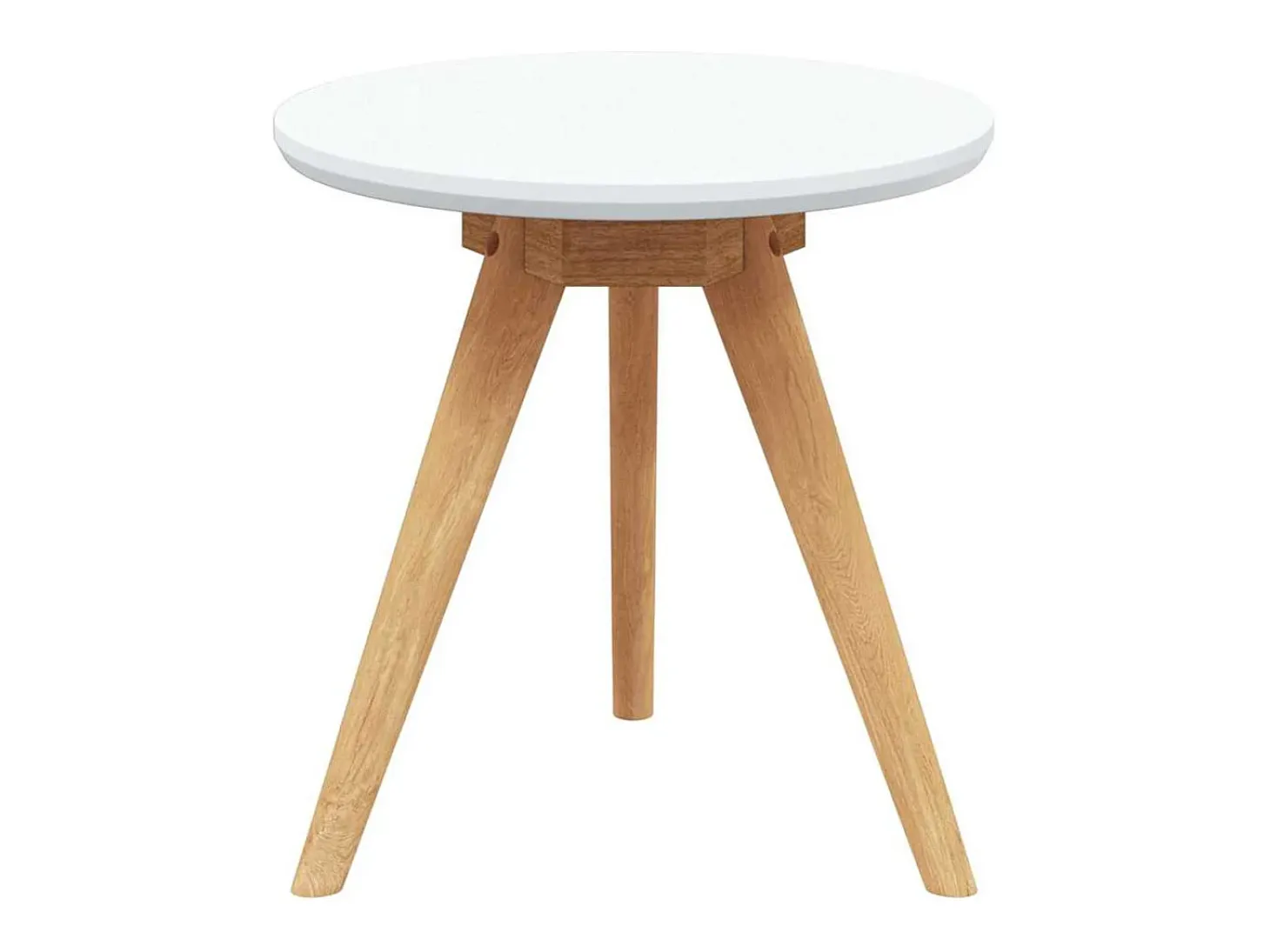 Mesa de Café Marrón 50 x 50 x 46 cm Madera maciza de Nogal