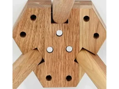 Mesa de Café Marrón 50 x 50 x 46 cm Madera maciza de Nogal
