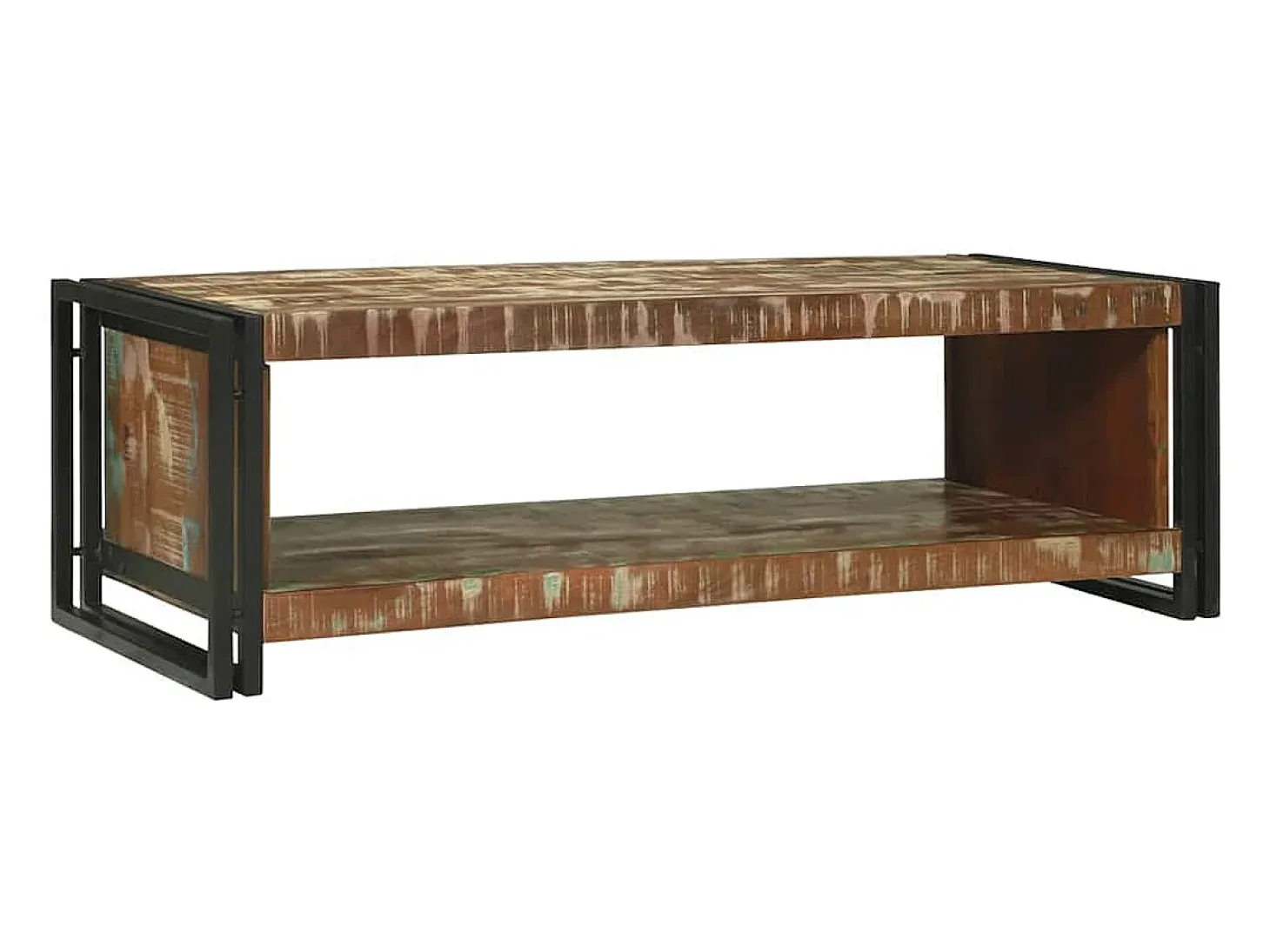 Mesa de Café Marrón 120 x 50 x 38 cm madera maciza reciclada