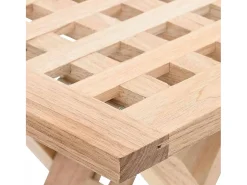 Mesa de Café Marrón 33 x 33 x 40.5 cm Madera maciza de Nogal
