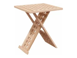 Mesa de Café Marrón 33 x 33 x 40.5 cm Madera maciza de Nogal