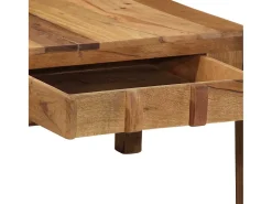 Mesa de Café Marrón 110 x 55 x 35 cm Madera maciza recuperada
