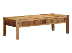 Mesa de Café Marrón 110 x 55 x 35 cm Madera maciza recuperada