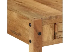 Mesa de Café Marrón 110 x 55 x 35 cm Madera maciza recuperada