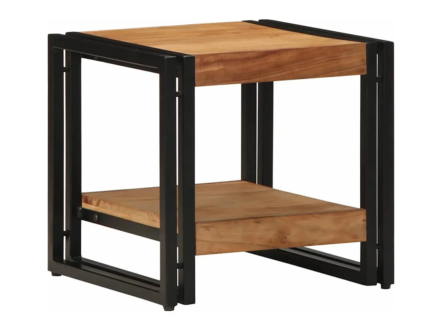 Mesa de Café Marrón 40 x 40 x 38 cm madera maciza de acacia