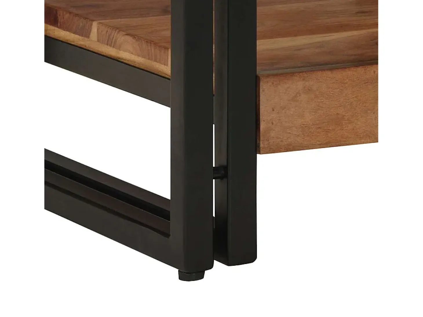 Mesa de Café Marrón 40 x 40 x 38 cm madera maciza de acacia